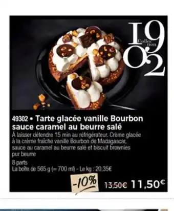 Tarye Glacèe Vanille Bourbon Sauce Caramel Au Beurre Salè