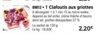 Thiriet 1 Clafoutis Aux Griottes offre