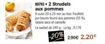 Thiriet 2 Strudels Aux Pommes offre