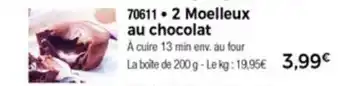 2 Moelleux Au Chocolat