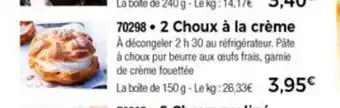 Thiriet 2 Choux a La Crème offre