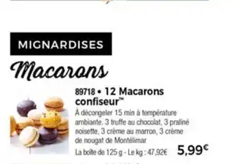 Thiriet 12 Macarons Confiseur offre