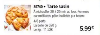 Thiriet Tarte Tatin offre