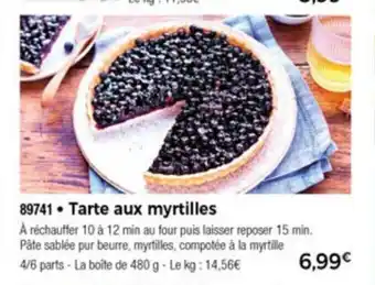 Thiriet Tarte Aux Myrtilles offre