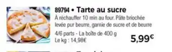 Thiriet Tarte Au Sucre offre
