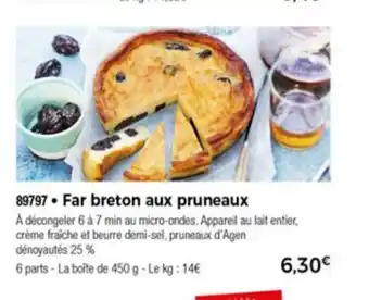 Thiriet Far Breton Aux Pruneaux offre