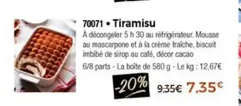 Thiriet Tiramisu offre