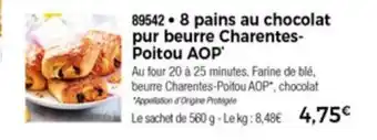 Thiriet 8 Pains Au Chocolat Pur Beurre Charentes-Poitou AOP* offre