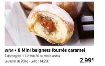Thiriet 8 Mini Beignets Fourrès Caramel offre