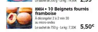 Thiriet 10 Beignets Fourrès Framboise offre