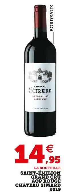 U Express Château simard saint-émilion grand cru aop rouge 2019 offre
