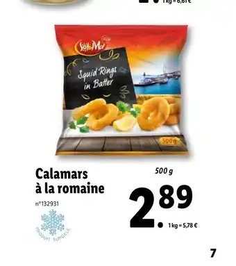 Lidl Calamars à la romaine offre