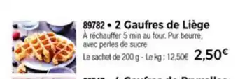 Thiriet 2 Gaufres De Liège offre