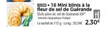 Thiriet 16 Mini Blinis a la Fleur De Sel De Guèrande offre