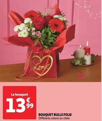 Auchan BOUQUET BULLE FOLIE offre
