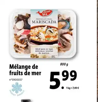 Lidl Mélange de fruits de mer offre