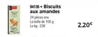 Thiriet Biscuits Aux Amandes offre
