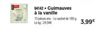 Guimauves a la Vanille