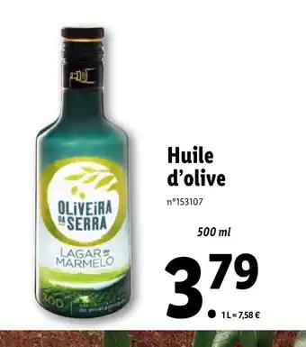 Lidl Huile d'olive offre