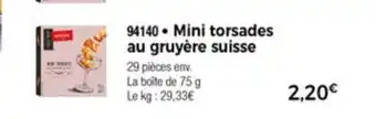Mini Torsade Au GruyĂšre Suisse