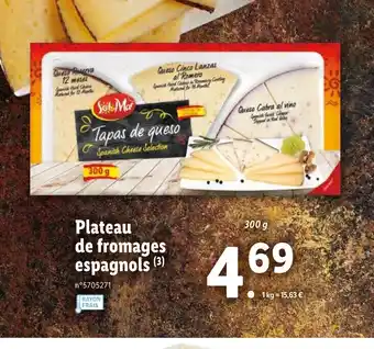 Lidl Plateau de formages espagnols offre