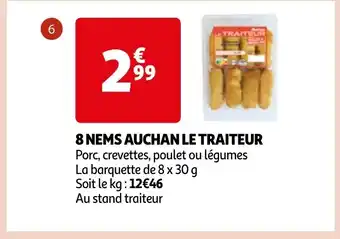 Auchan 8 NEMS AUCHAN LE TRAITEUR offre