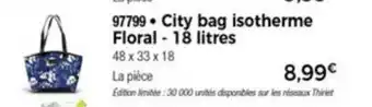 City Bag Isotherme Floral - 18 Litres