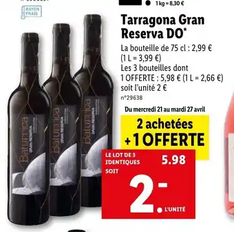 Tarragona Gran Reserva DO