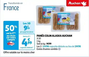 Auchan PANÉS COLIN ALASKA AUCHAN offre