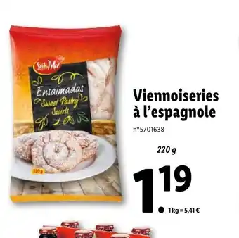 Lidl Viennoiseries à l'espagnole offre