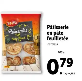 Lidl Pâtisserie en pâte feuilletée offre
