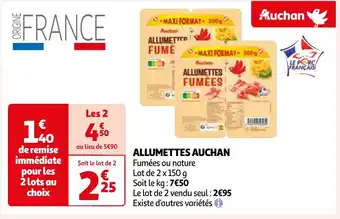 Auchan ALLUMETTES AUCHAN offre