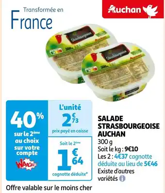 Auchan SALADE STRASBOURGEOISE AUCHAN offre