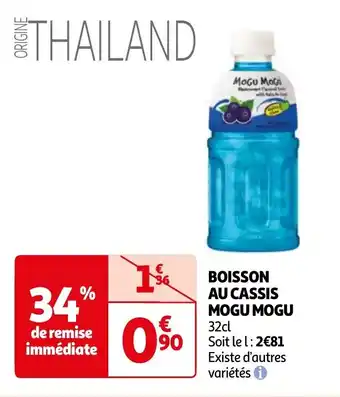 Auchan BOISSON AU CASSIS MOGU MOGU 32cl offre