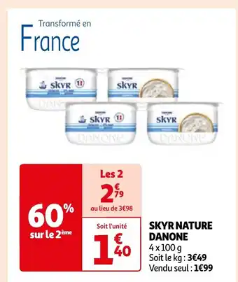 Auchan SKYR NATURE DANONE offre