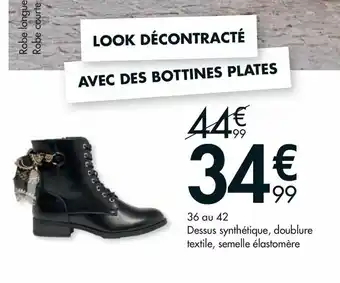 Gémo Avec Des Bottines Plates offre