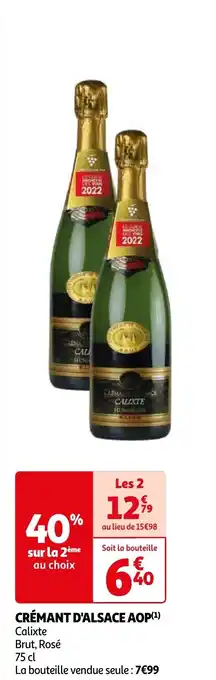 Auchan CRÉMANT D'ALSACE AOP(¹) offre