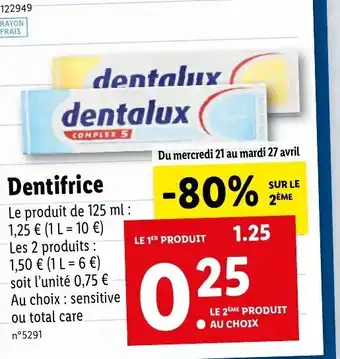 Dentifrice
