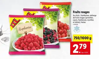 Lidl Fruits rouges offre