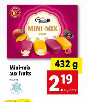 Lidl Mini-mix aux fruits offre