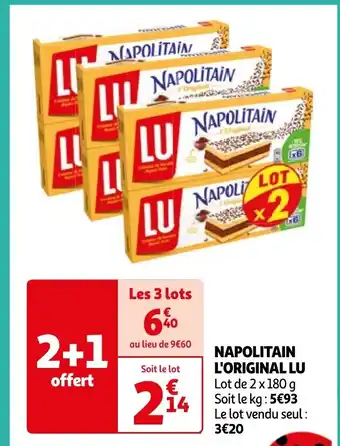 Auchan NAPOLITAIN L'ORIGINAL LU offre