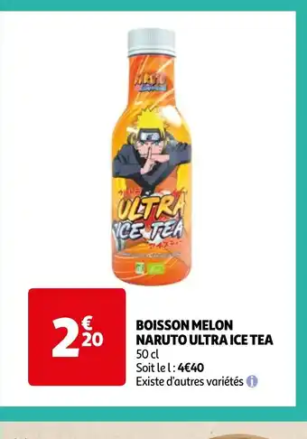 Auchan BOISSON MELON NARUTO ULTRA ICE TEA offre
