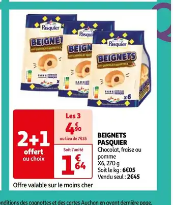 Auchan BEIGNETS PASQUIER offre