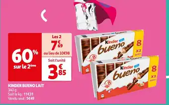 Auchan KINDER BUENO LAIT 340 g offre