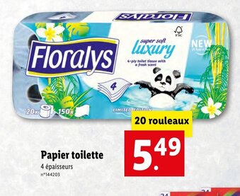 Lidl Papier toilette offre