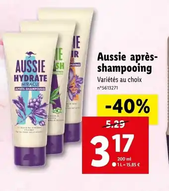Lidl Aussie Après-shampooing offre