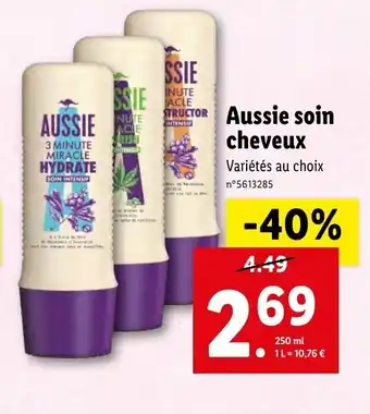 Lidl Aussie soin cheveux offre