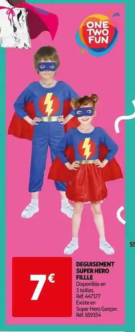 Auchan DEGUISEMENT SUPER HERO FILLLE offre