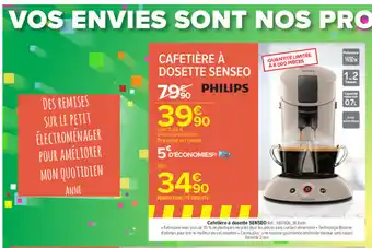 Carrefour Cafetière a Dosette Senseo offre