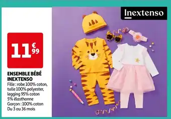 Auchan ENSEMBLE BÉBÉ INEXTENSO offre